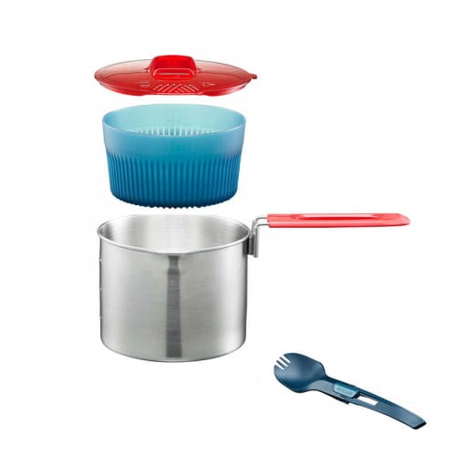 Столовый набор из нержавеющей стали на 1 человека Trek 500 FORCLAZ