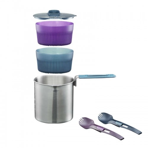 Столовый набор для треккинга на 2 человек Trek 500 FORCLAZ