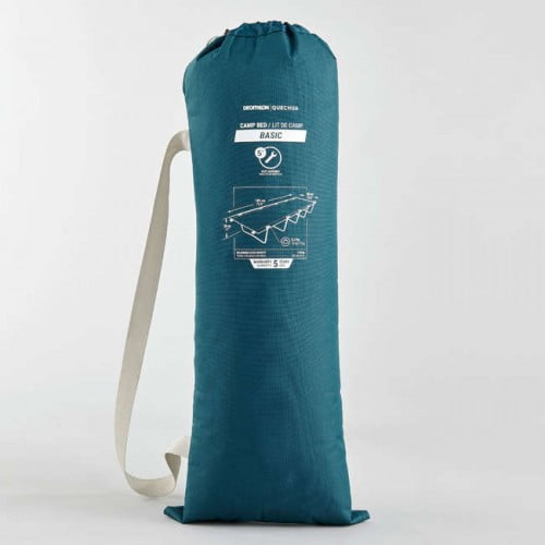 КРОВАТЬ ДЛЯ КЕМПИНГА ДЛЯ 1 ЧЕЛОВЕКА 60 СМ CAMP BED BASIC QUECHUA